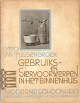 Omslag en typografie "Gebruiks- en siervoorwerpen"
<br/>
Particuliere collectie, 1931
